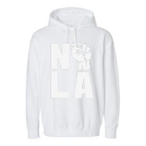 Nola Strong 2025 New Orleans Support Garment-Dyed Fleece Hoodie