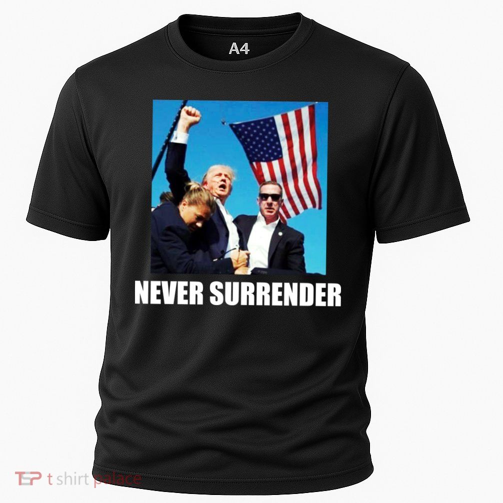 Never Surrender 2024 Take America Back Pennsylvania Rally Shooting Cooling Performance Crew T-Shirt