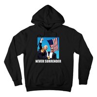 Never Surrender 2024 Take America Back Pennsylvania Rally Shooting Hoodie