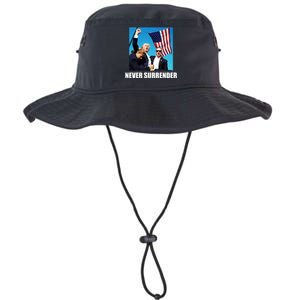 Never Surrender 2024 Take America Back Pennsylvania Rally Shooting Legacy Cool Fit Booney Bucket Hat