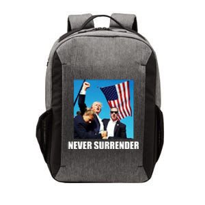 Never Surrender 2024 Take America Back Pennsylvania Rally Shooting Vector Backpack