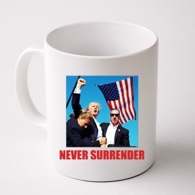 Never Surrender 2024 Take America Back Pennsylvania Rally Shooting Coffee Mug