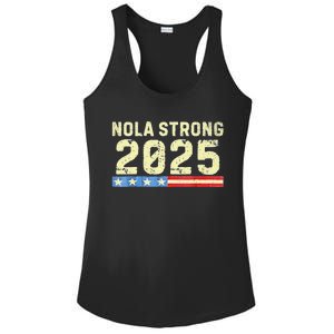 Nola Strong 2025 New Orleans Support Ladies PosiCharge Competitor Racerback Tank