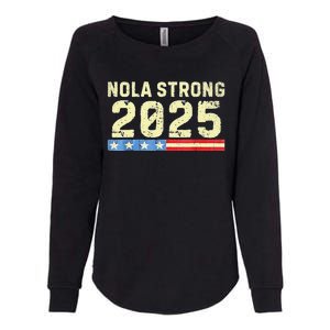 Nola Strong 2025 New Orleans Support Womens California Wash Sweatshirt