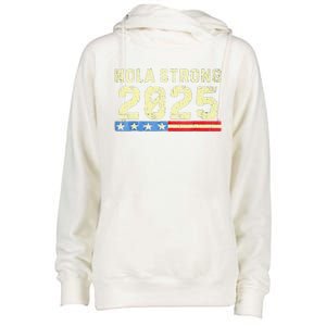 Nola Strong 2025 New Orleans Support Womens Funnel Neck Pullover Hood