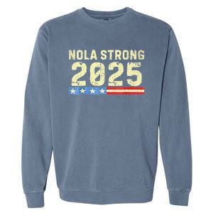 Nola Strong 2025 New Orleans Support Garment-Dyed Sweatshirt