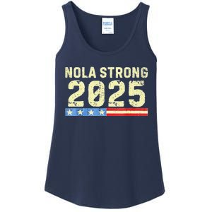 Nola Strong 2025 New Orleans Support Ladies Essential Tank