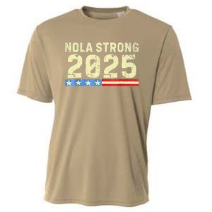 Nola Strong 2025 New Orleans Support Cooling Performance Crew T-Shirt