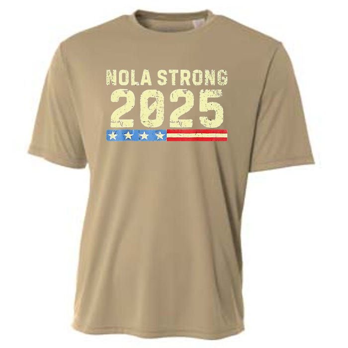 Nola Strong 2025 New Orleans Support Cooling Performance Crew T-Shirt