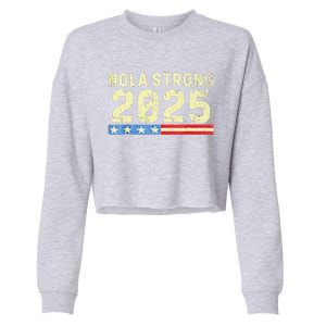 Nola Strong 2025 New Orleans Support Cropped Pullover Crew