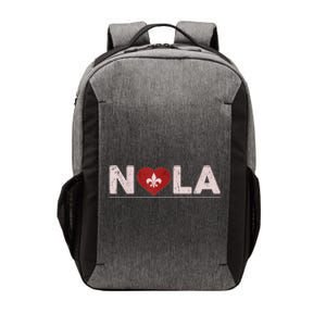 Nola Strong 2025 New Orleans Support Heart Vector Backpack