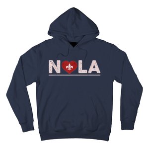 Nola Strong 2025 New Orleans Support Heart Hoodie