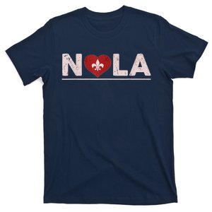 Nola Strong 2025 New Orleans Support Heart T-Shirt