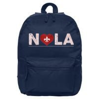 Nola Strong 2025 New Orleans Support Heart 16 in Basic Backpack