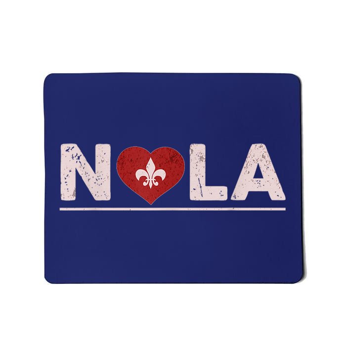 Nola Strong 2025 New Orleans Support Heart Mousepad