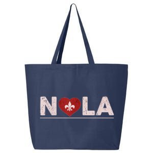 Nola Strong 2025 New Orleans Support Heart 25L Jumbo Tote