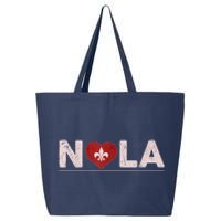 Nola Strong 2025 New Orleans Support Heart 25L Jumbo Tote