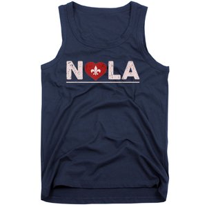 Nola Strong 2025 New Orleans Support Heart Tank Top