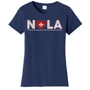 Nola Strong 2025 New Orleans Support Heart Women's T-Shirt