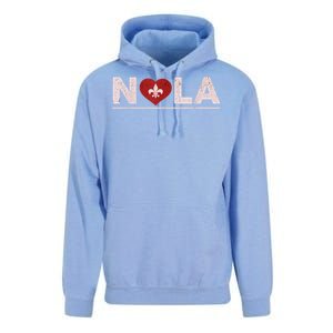 Nola Strong 2025 New Orleans Support Heart Unisex Surf Hoodie