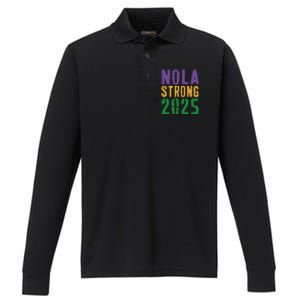 Nola Strong 2025 Performance Long Sleeve Polo