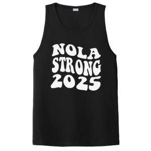 Nola Strong 2025 Never Forget New Orleans Funny Groovy PosiCharge Competitor Tank