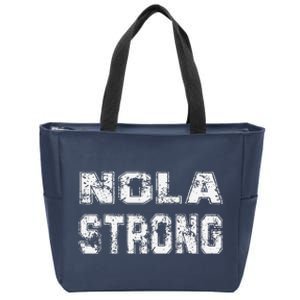 Nola Strong 2025 Never Forget New Orleans Zip Tote Bag