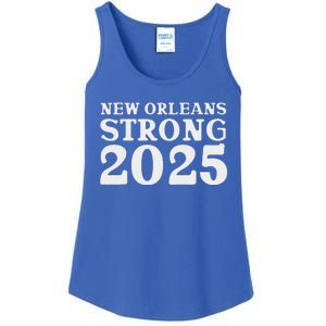 Nola Strong 2025 Never Forget New Orleans Ladies Essential Tank