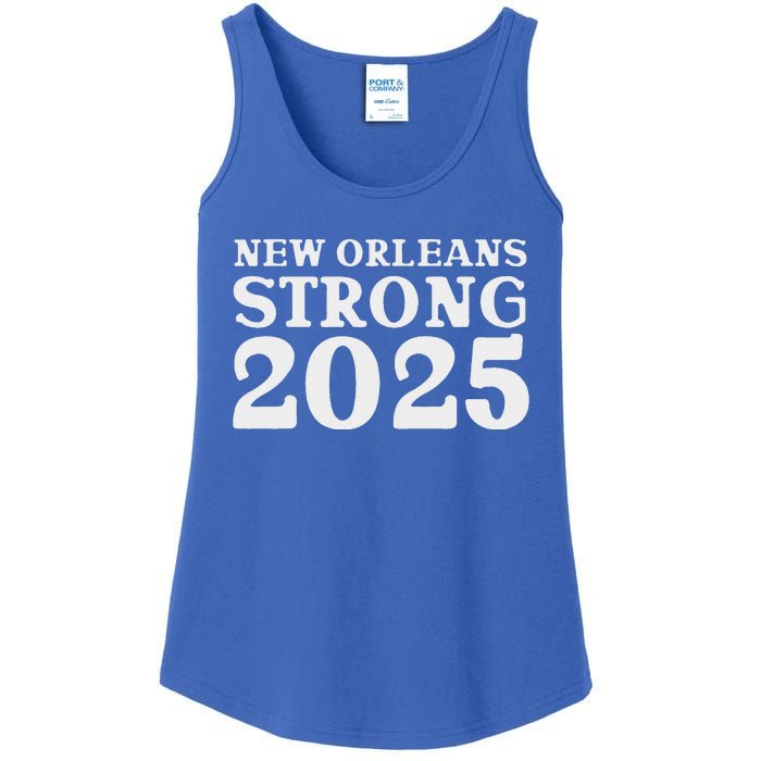 Nola Strong 2025 Never Forget New Orleans Ladies Essential Tank