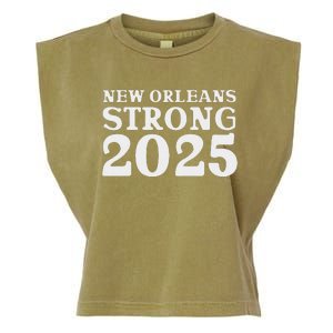 Nola Strong 2025 Never Forget New Orleans Garment-Dyed Women's Muscle Tee