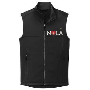 Nola Strong 2025 Rednew Orleans Support Collective Smooth Fleece Vest