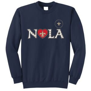 Nola Strong 2025 Rednew Orleans Support Sweatshirt