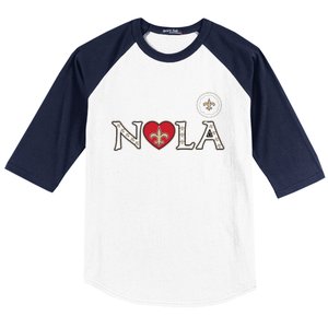 Nola Strong 2025 Rednew Orleans Support Baseball Sleeve Shirt