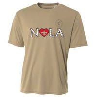 Nola Strong 2025 Rednew Orleans Support Cooling Performance Crew T-Shirt