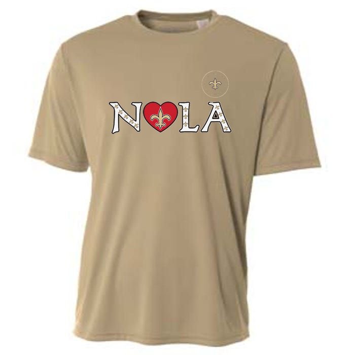 Nola Strong 2025 Rednew Orleans Support Cooling Performance Crew T-Shirt