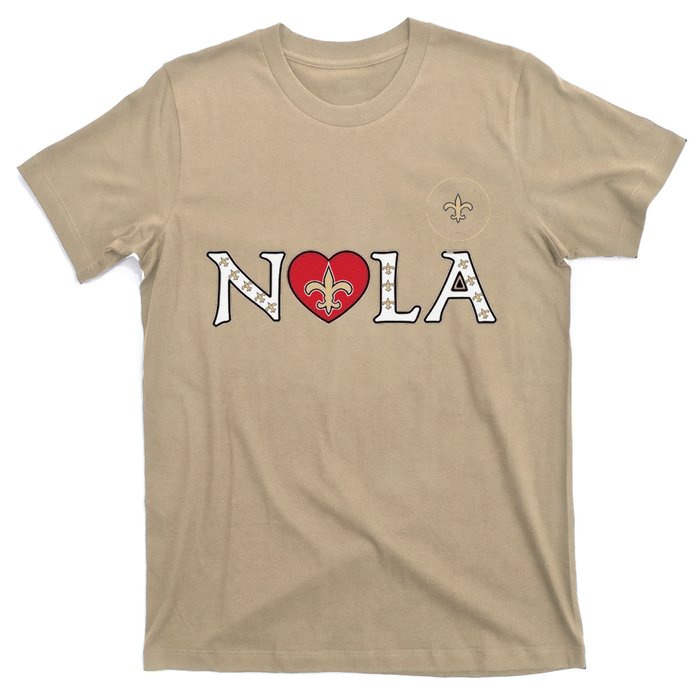 Nola Strong 2025 Rednew Orleans Support T-Shirt