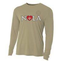 Nola Strong 2025 Rednew Orleans Support Cooling Performance Long Sleeve Crew