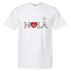 Nola Strong 2025 Rednew Orleans Support Garment-Dyed Heavyweight T-Shirt