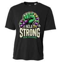 Nola Strong 2025 Mardi Gras Beads Unity For Louisiana Cooling Performance Crew T-Shirt