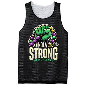 Nola Strong 2025 Mardi Gras Beads Unity For Louisiana Mesh Reversible Basketball Jersey Tank