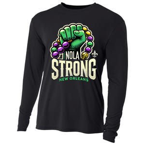 Nola Strong 2025 Mardi Gras Beads Unity For Louisiana Cooling Performance Long Sleeve Crew