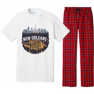 Nola Strong 2025 Never Forget New Orleans Strong Pajama Set