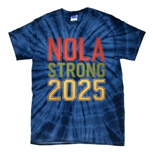 Nola Strong 2025 New Orleans Resilient Community Pride Tie-Dye T-Shirt