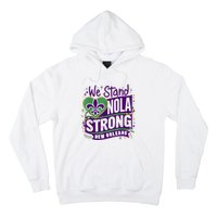 Nola Strong 2025 Support New Orleans Colorful Fleurdelis Hoodie