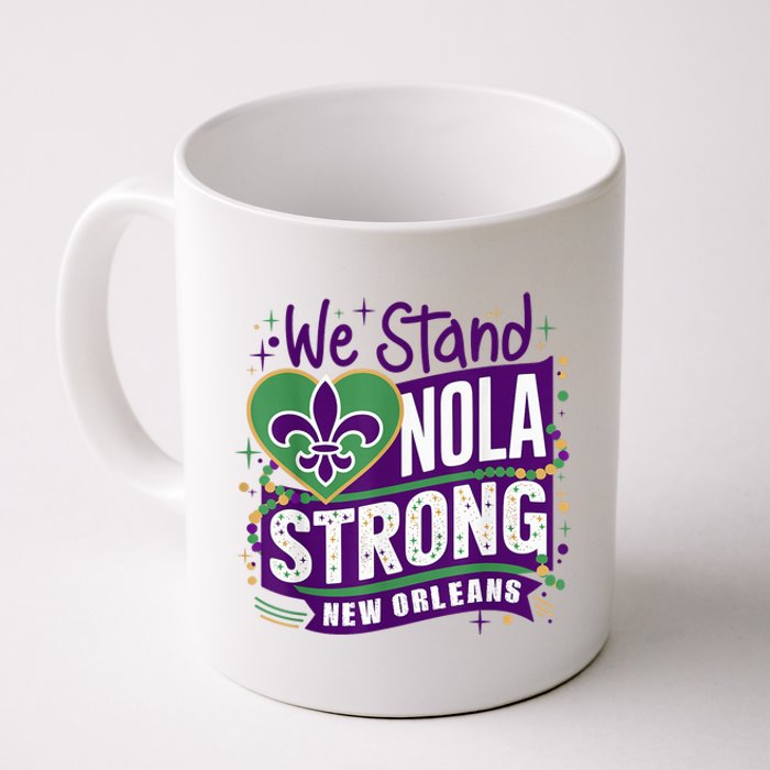 Nola Strong 2025 Support New Orleans Colorful Fleurdelis Coffee Mug