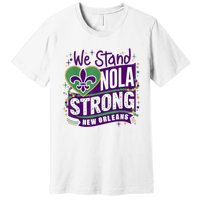 Nola Strong 2025 Support New Orleans Colorful Fleurdelis Premium T-Shirt