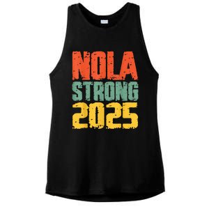 Nola Strong 2025 Support Ladies PosiCharge Tri-Blend Wicking Tank