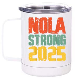 Nola Strong 2025 Support 12 oz Stainless Steel Tumbler Cup