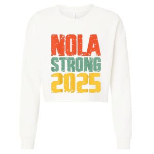 Nola Strong 2025 Support Cropped Pullover Crew