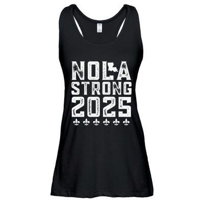 Nola Strong 2025 New Orleans Resilient Community Pride Ladies Essential Flowy Tank